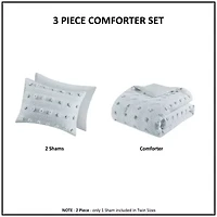 Intelligent Design Vera Clip Jacquard Comforter Set With Sham