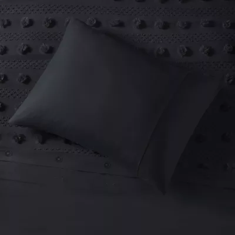 Intelligent Design Vera Clip Jacquard Duvet Cover Set With Sham