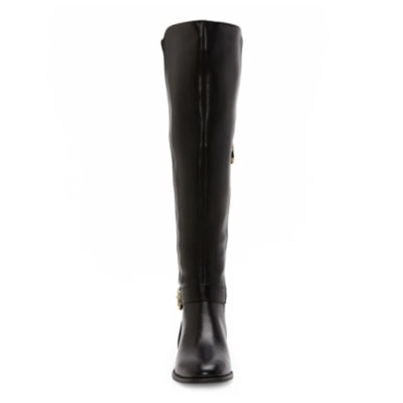 Liz Claiborne Womens Jepson Stacked Heel Over the Knee Boots