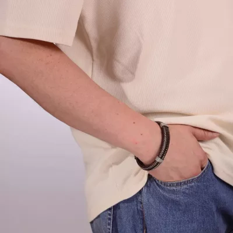 Mens Stainless Steel Link Bracelet