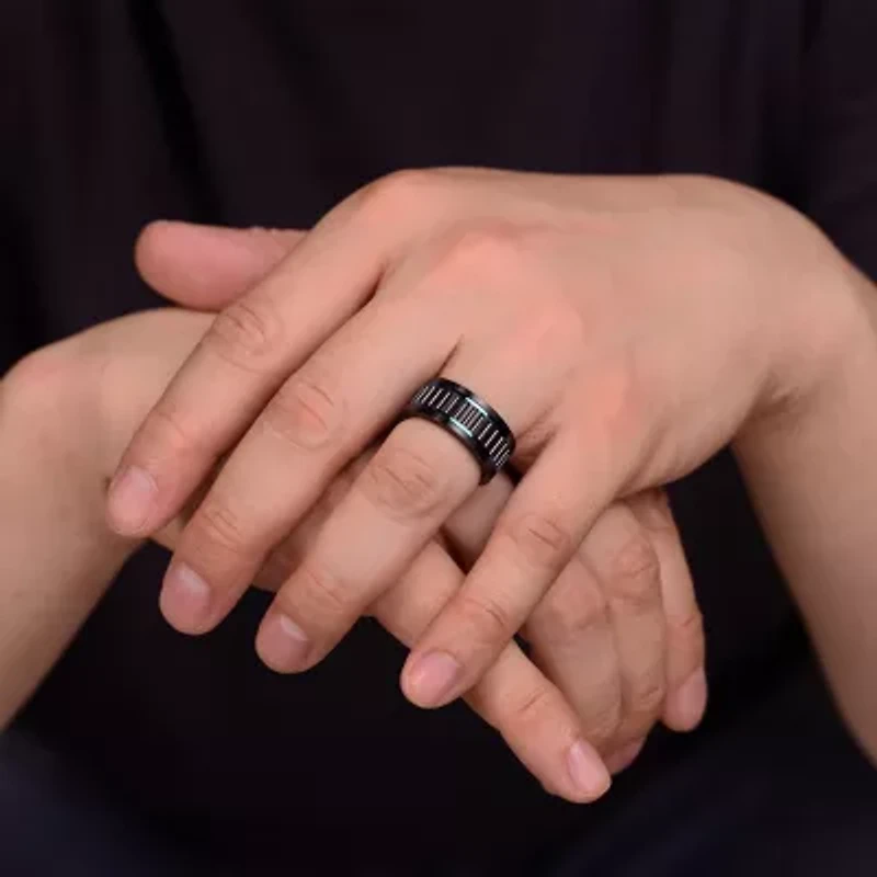 Mens 10MM Stainless Steel Band