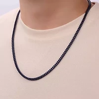 Mens Stainless Steel 24 Inch Wheat Chain Necklace