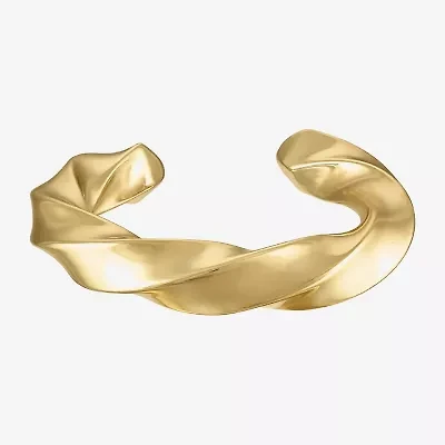 Womens 14K Gold Over Silver Bangle Bracelet