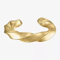 Womens 14K Gold Over Silver Bangle Bracelet