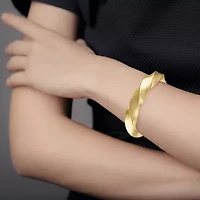 Womens 14K Gold Over Silver Bangle Bracelet