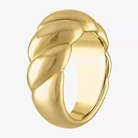 Womens 14K Gold Over Silver Cocktail Ring