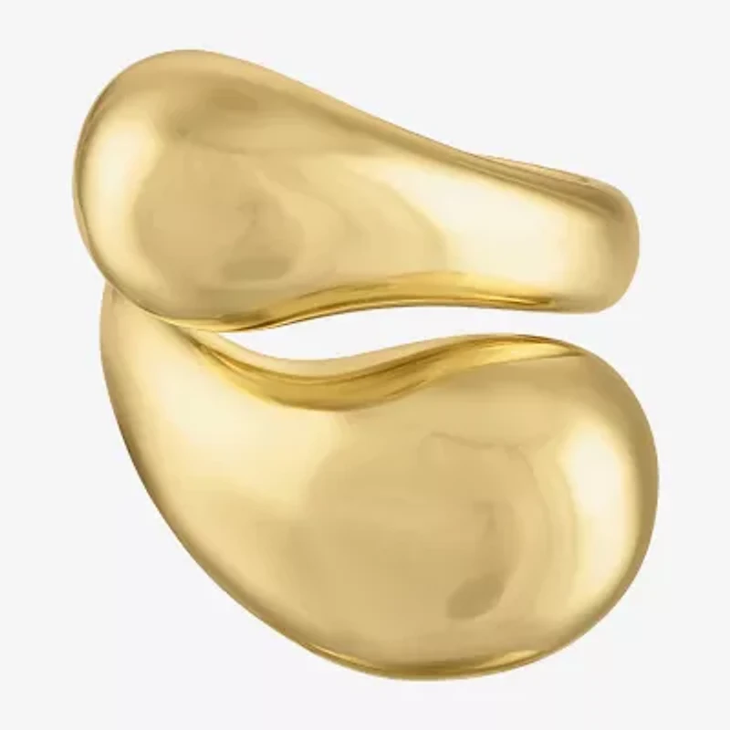 Womens 14K Gold Over Silver Cocktail Ring