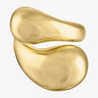 Womens 14K Gold Over Silver Cocktail Ring