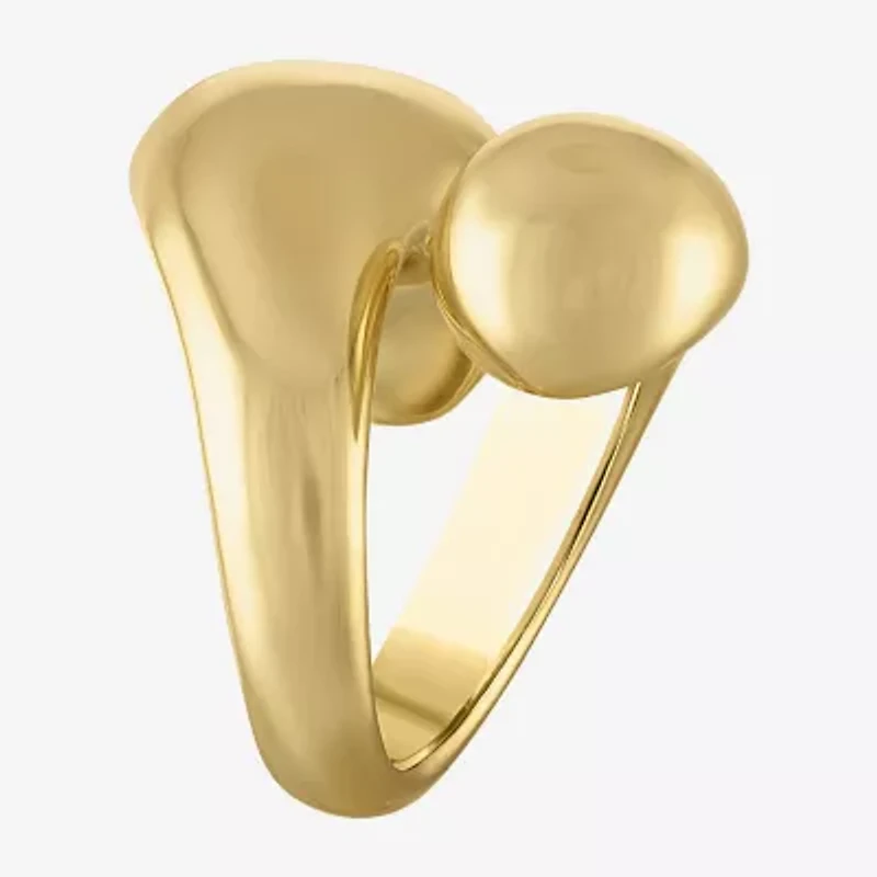 Womens 14K Gold Over Silver Cocktail Ring