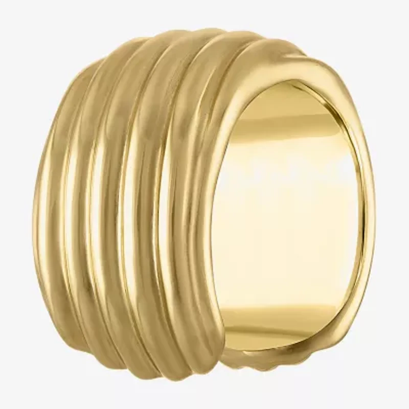 Womens 14K Gold Over Silver Cocktail Ring