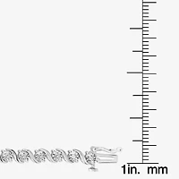 (I / I1) Womens 1/2 CT. T.W. Lab Grown White Diamond Sterling Silver 7.25 Inch Tennis Bracelet