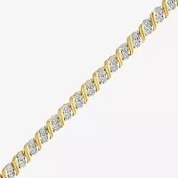 (I / I1-I2) Womens 1 CT. T.W. Lab Grown White Diamond Sterling Silver 7.25 Inch Tennis Bracelet
