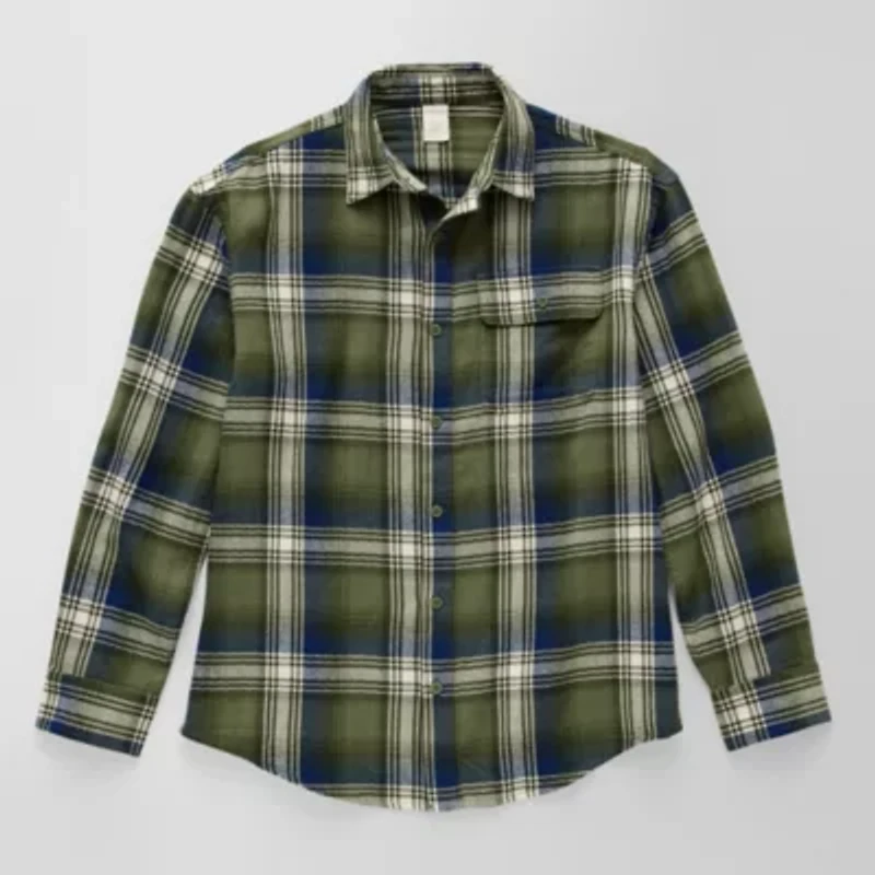 Thereabouts Little & Big Kid Boys Long Sleeve Regular Fit Flannel Shirt