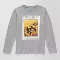 Thereabouts Little & Big Kid Boys Crew Neck Long Sleeve Regular Fit Graphic T-Shirt