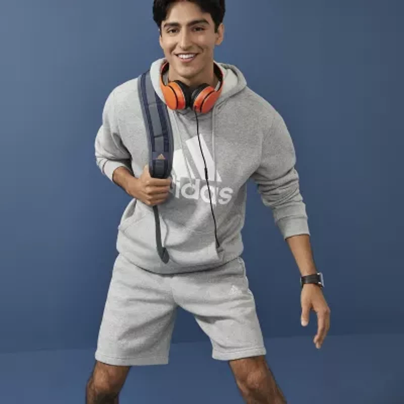 adidas Fleece Mens 10" Workout Shorts