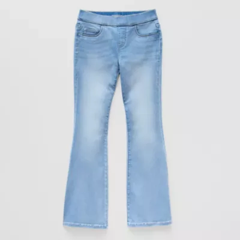 Thereabouts Little & Big Kid Girls Pull On Flare Leg Jean