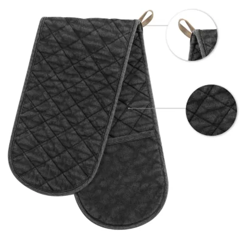 No 918 Portina Quilted Kitchen Double Oven Mitt Set