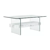 Safavieh Kayley Storage Glass Coffee Table