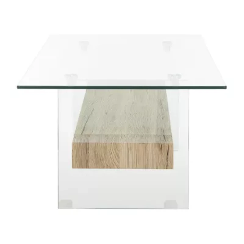 Safavieh Kayley Storage Glass Coffee Table
