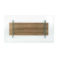 Safavieh Kayley Storage Glass Coffee Table