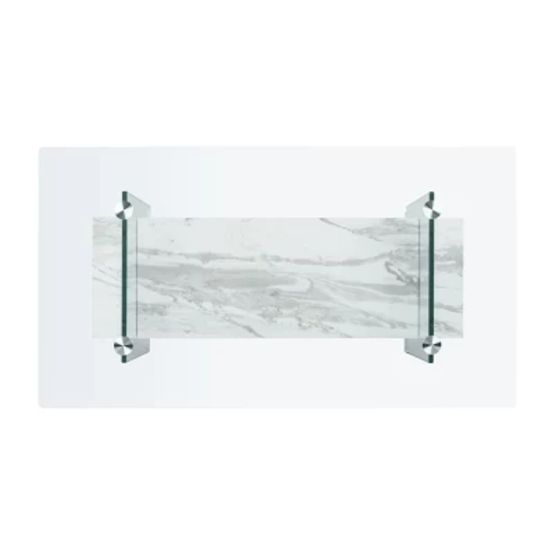 Safavieh Kayley Storage Glass Coffee Table