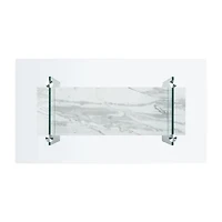 Safavieh Kayley Storage Glass Coffee Table
