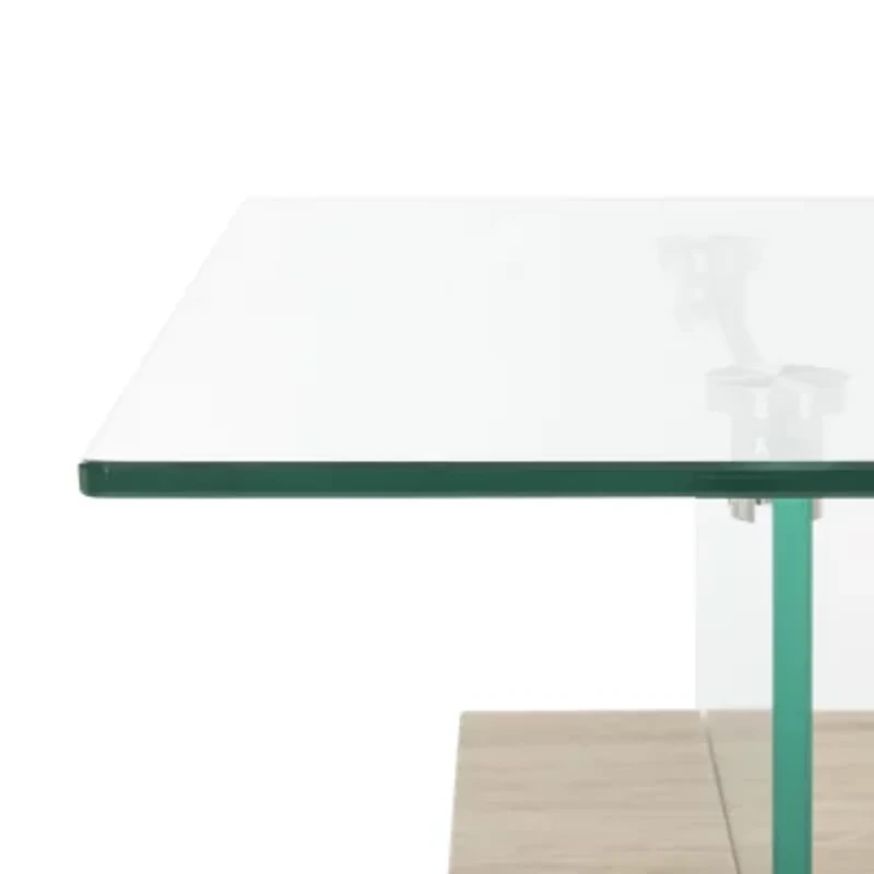 Safavieh Kayley Storage Glass Coffee Table