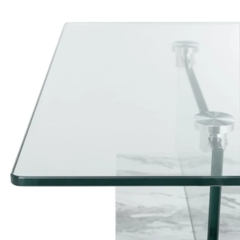 Safavieh Kayley Storage Glass Coffee Table