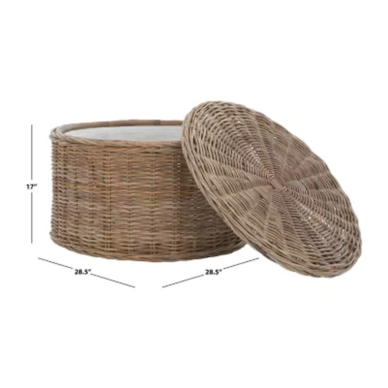 Jesse Rattan Coffee Table