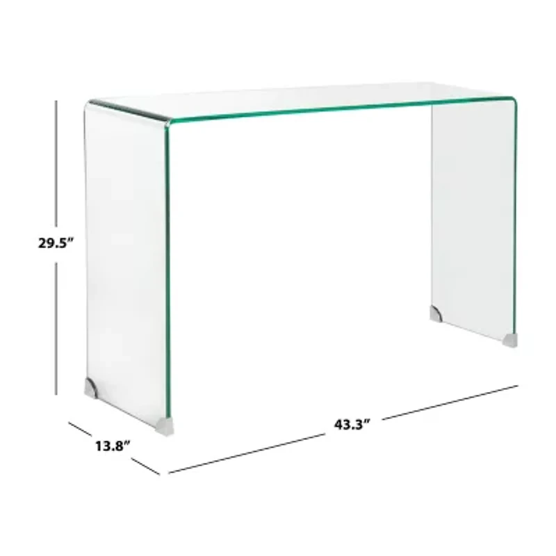 Ambler Glass Console Table