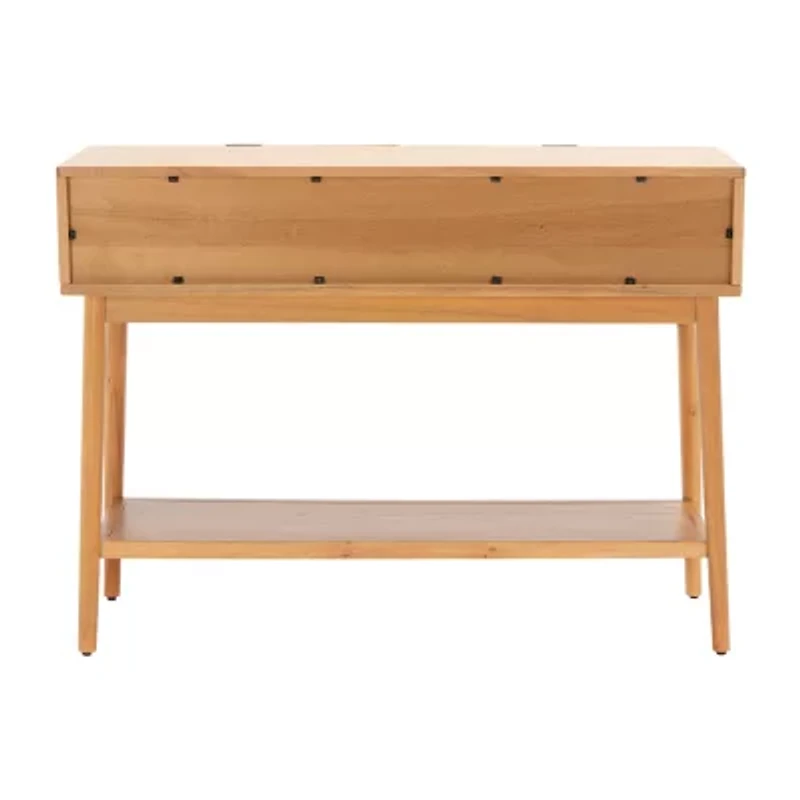 Baisley Storage 2-Drawer Rattan Console Table