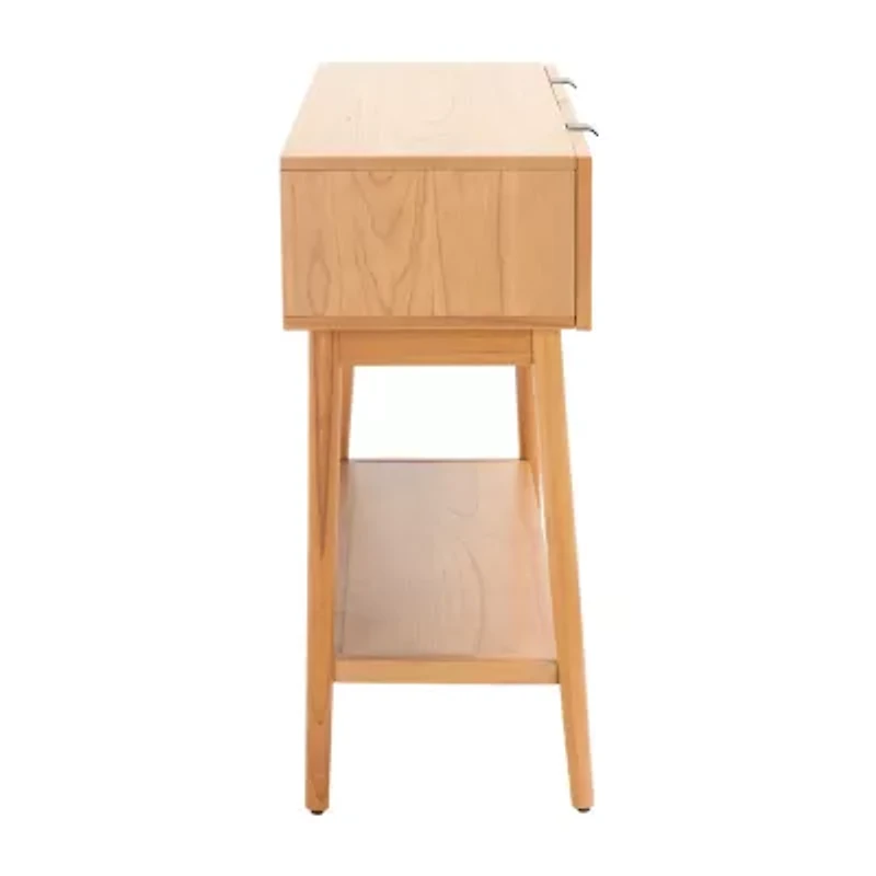 Baisley Storage 2-Drawer Rattan Console Table