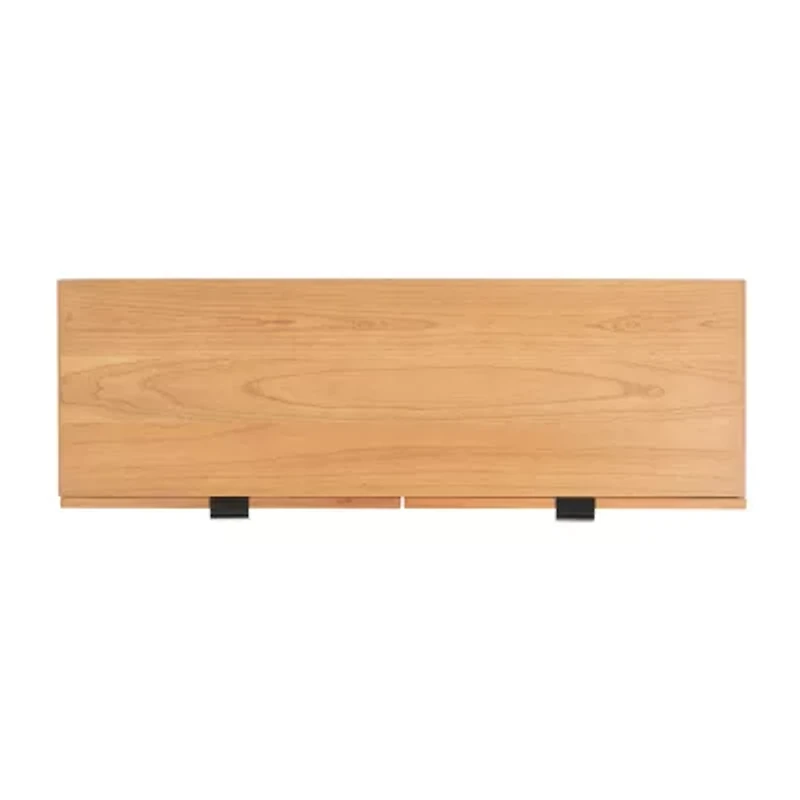Baisley Storage 2-Drawer Rattan Console Table