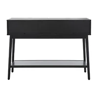 Baisley Storage 2-Drawer Rattan Console Table