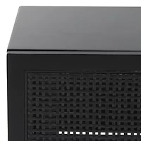 Baisley Storage 2-Drawer Rattan Console Table