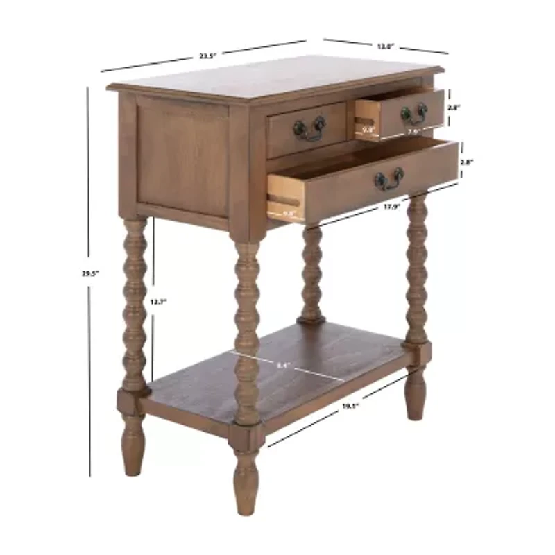 Safavieh Athena Storage 3-Drawer Console Table
