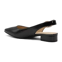 Adrienne Vittadini Papina Womens Pointed Closed Toe Block Heel Pumps