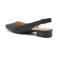 Adrienne Vittadini  Papina Womens Pointed Block Heel Pumps