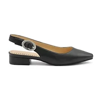 Adrienne Vittadini  Papina Womens Pointed Block Heel Pumps