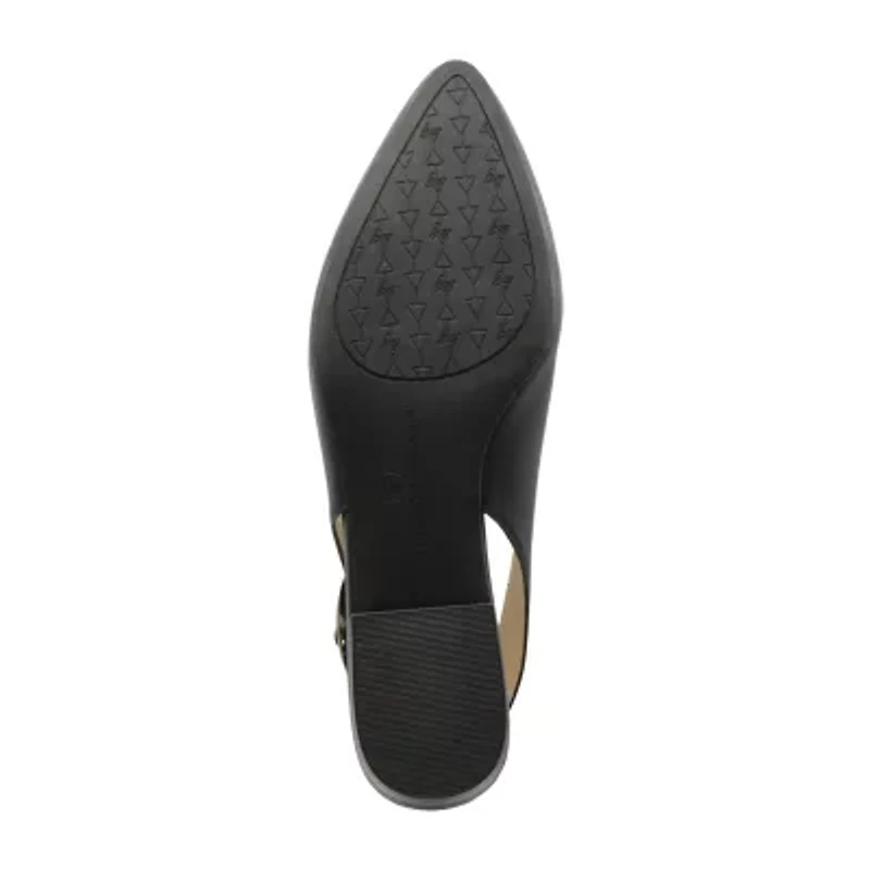 Adrienne Vittadini  Papina Womens Pointed Block Heel Pumps