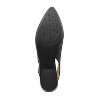 Adrienne Vittadini  Papina Womens Pointed Block Heel Pumps