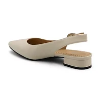 Adrienne Vittadini Papina Womens Pointed Closed Toe Block Heel Pumps