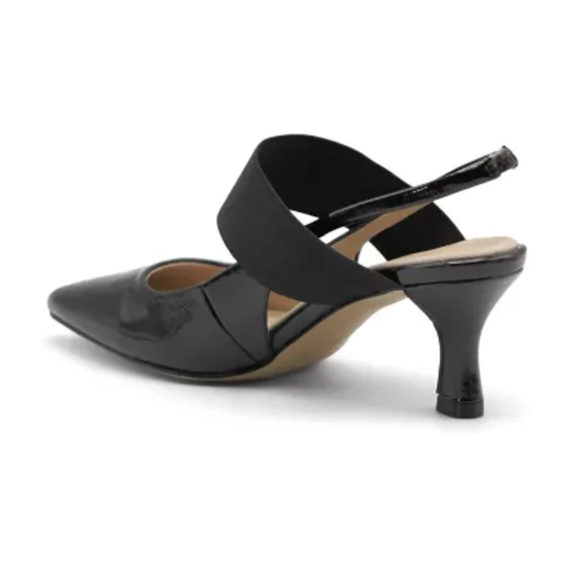 Adrienne Vittadini  Chester Womens Pointed Closed Toe Spool Heel Pumps