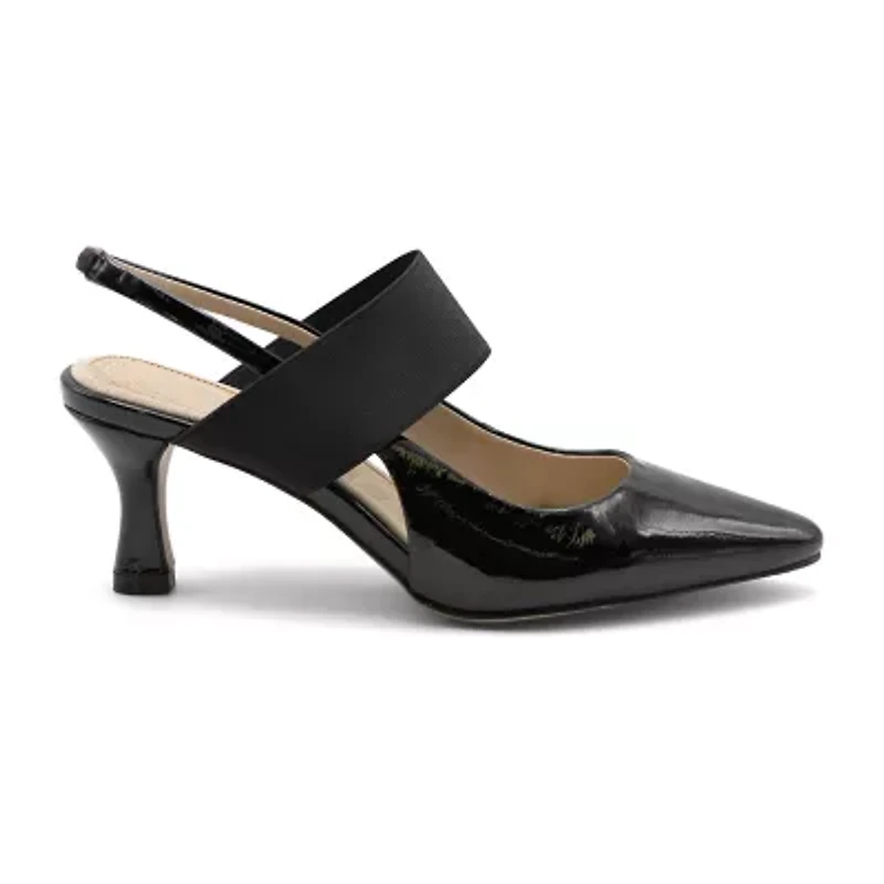 Adrienne Vittadini  Chester Womens Pointed Closed Toe Spool Heel Pumps