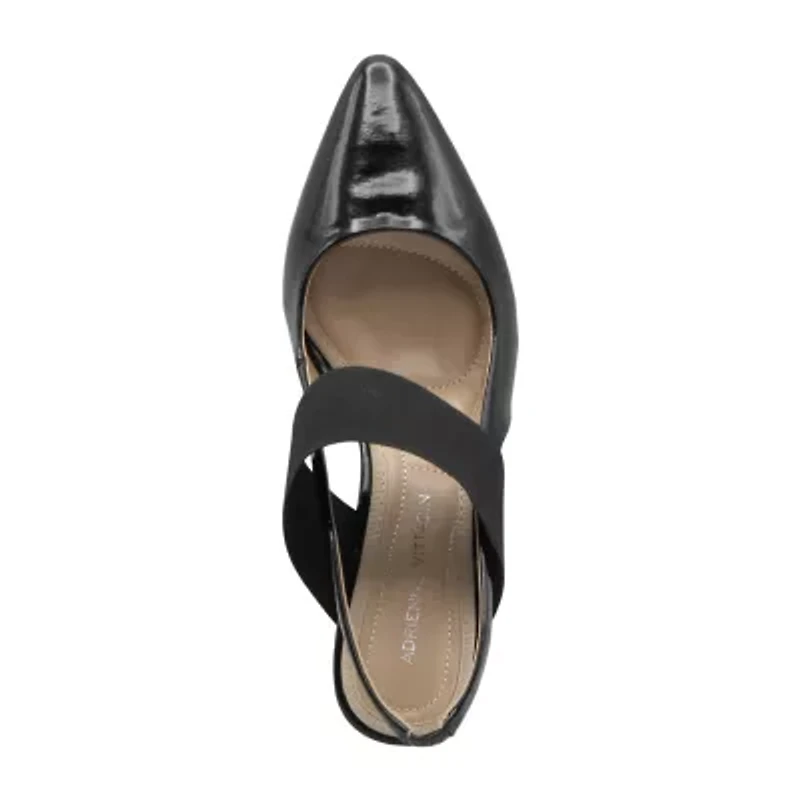 Adrienne Vittadini  Chester Womens Pointed Closed Toe Spool Heel Pumps