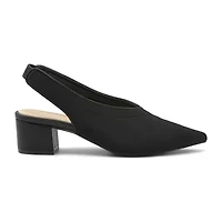 Adrienne Vittadini  Gotham Womens Pointed Closed Toe Block Heel Pumps