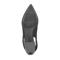 Adrienne Vittadini  Gotham Womens Pointed Closed Toe Block Heel Pumps