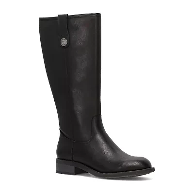 Frye and Co. Womens Charlize Stacked Heel Riding Boots
