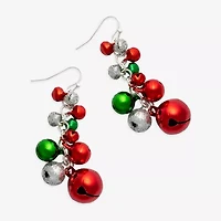 Mixit Christmas Bells Womens Drop Earrings
