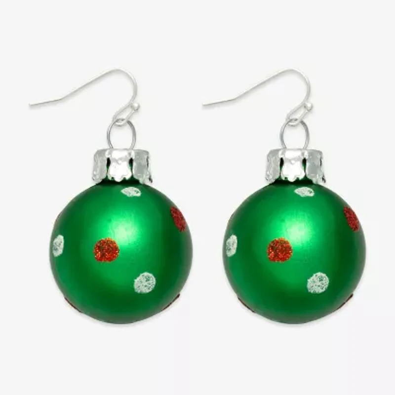 Mixit Christmas Bell Womens Drop Earrings